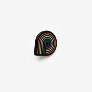 Rainbow Swirl Enamel Pin