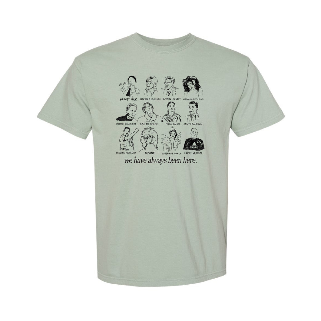 Queer Icons T-Shirt: Allen LaFeunte X TLGS Collab