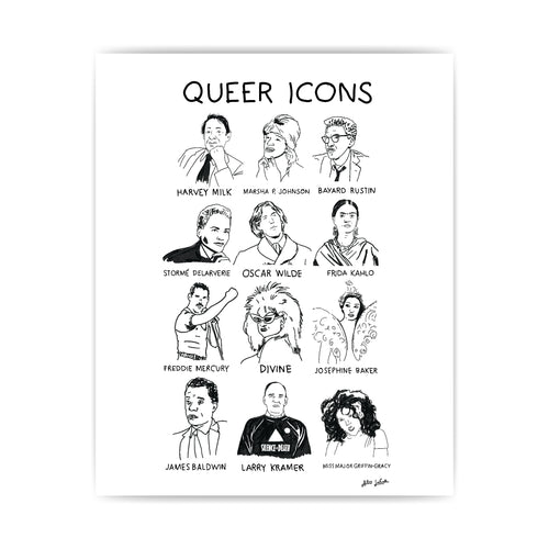 Queer Icons Print: Allen LaFeunte X TLGS Collab