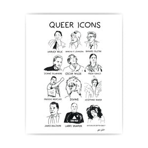 Queer Icons Print: Allen LaFeunte X TLGS Collab