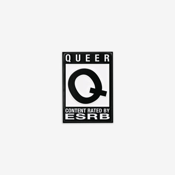 Queer Rated Enamel Pin