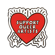 Support Queer Artists Enamel Pin
