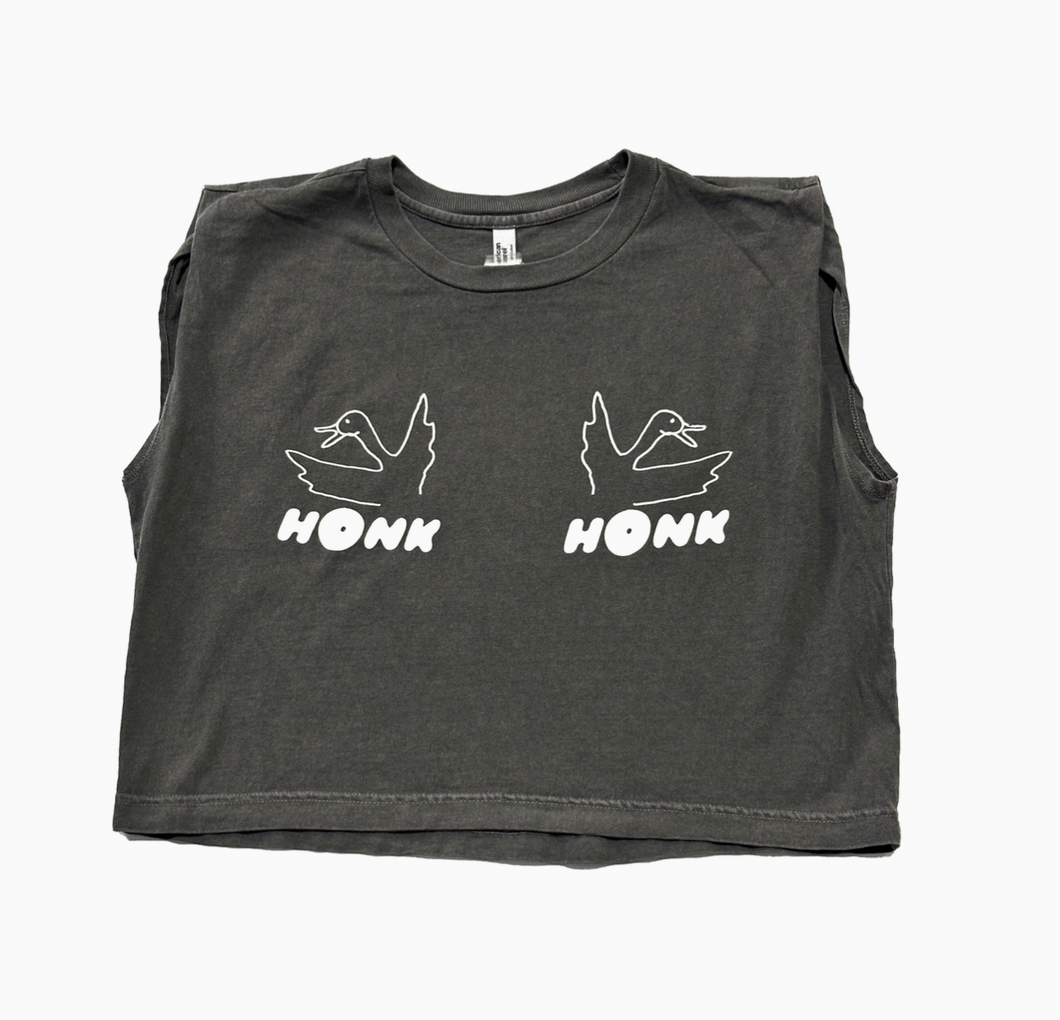 Honk Honk - Crop Top Muscle Tee