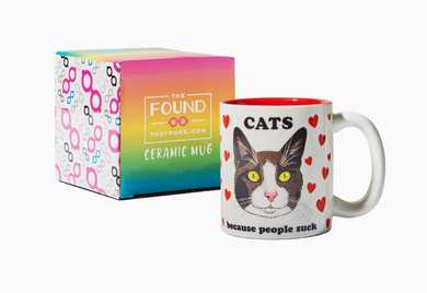 Cats Because People Suck - Coffee Mug