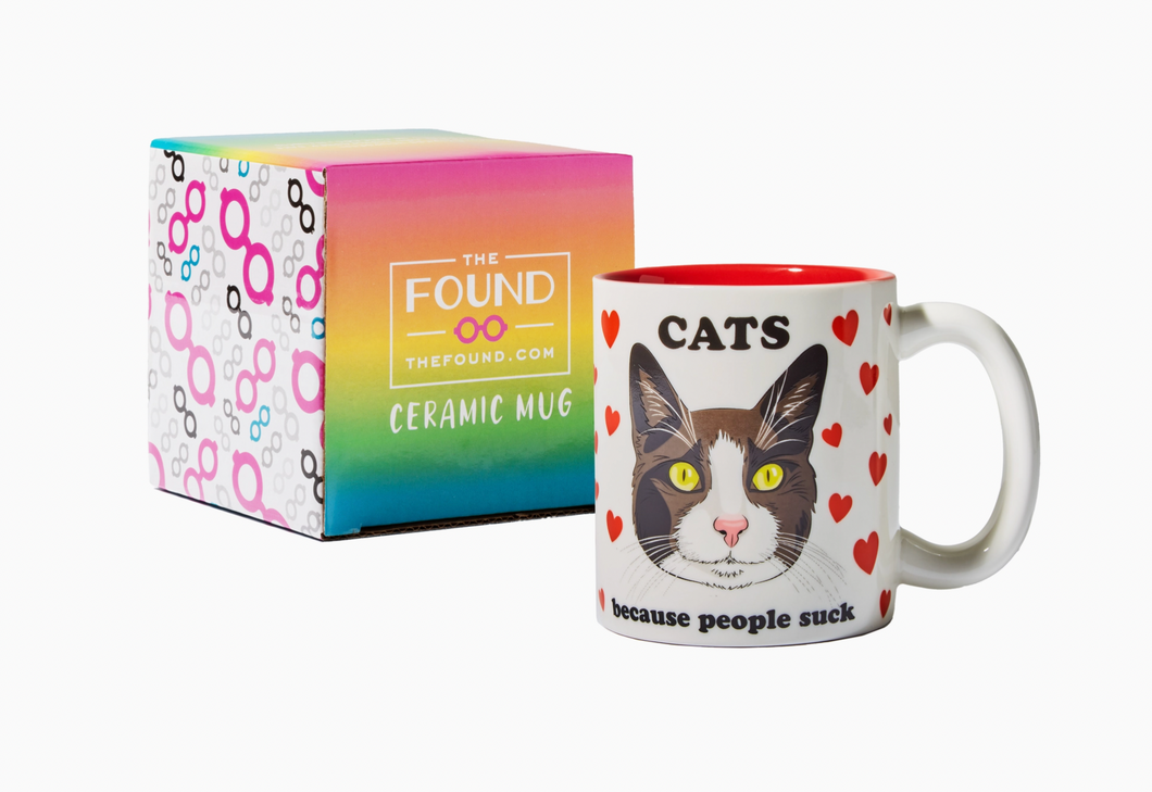 Cats Because People Suck - Coffee Mug
