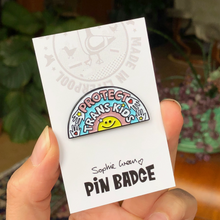 Load image into Gallery viewer, Protect Trans Kids Enamel Pin