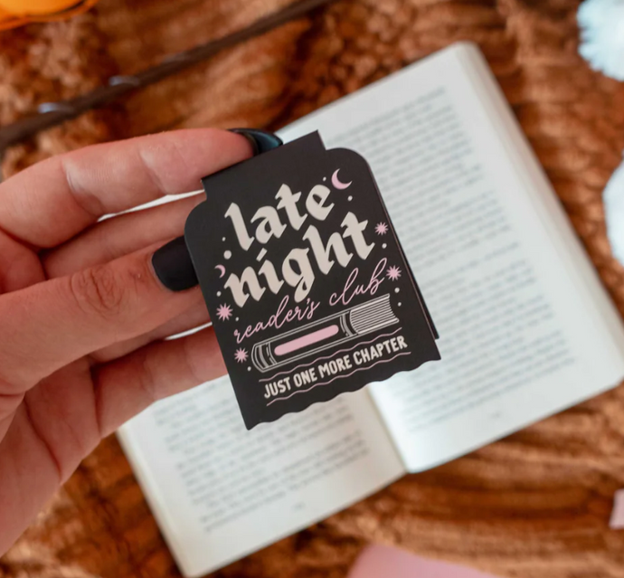Late Night Reader's Club - Magnetic Bookmark