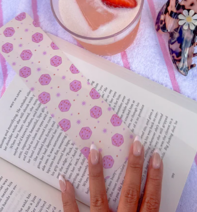Heart Dice Bookmark