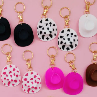 Cowfolk Hat Keychain