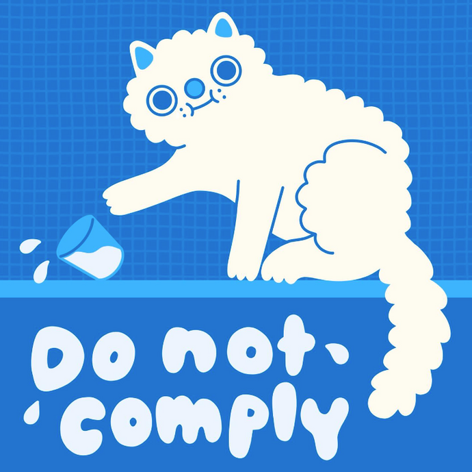 Do Not Comply Sticker