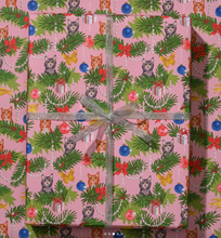 Load image into Gallery viewer, Meowy Christmas wrapping paper