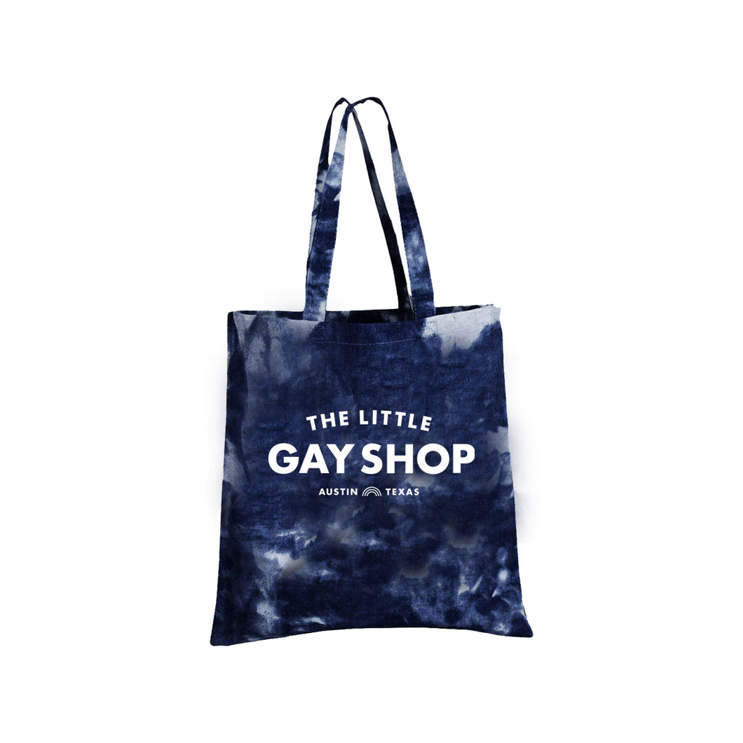 The Little Gay Shop Tote - Bleach Dye Denim