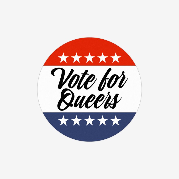 Vote for Queers Sticker