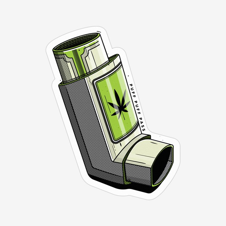 Weed Inhaler Sticker TLGS Weed Inhaler Sticker TLGS