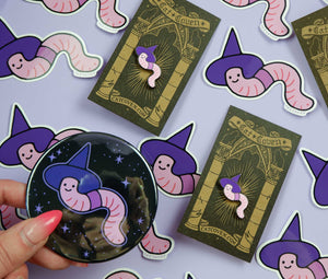 Witchy Worm - Vinyl Sticker