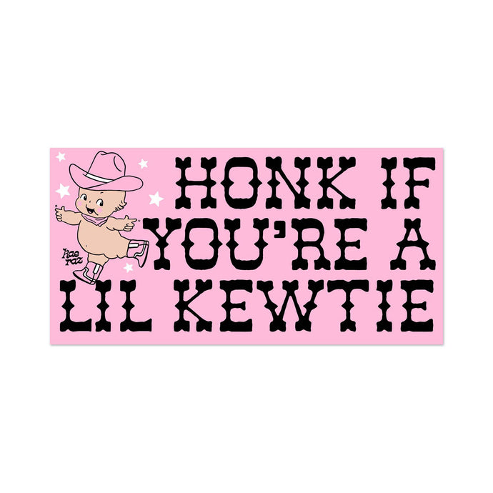 Cowpoke Kewtie Bumper Sticker