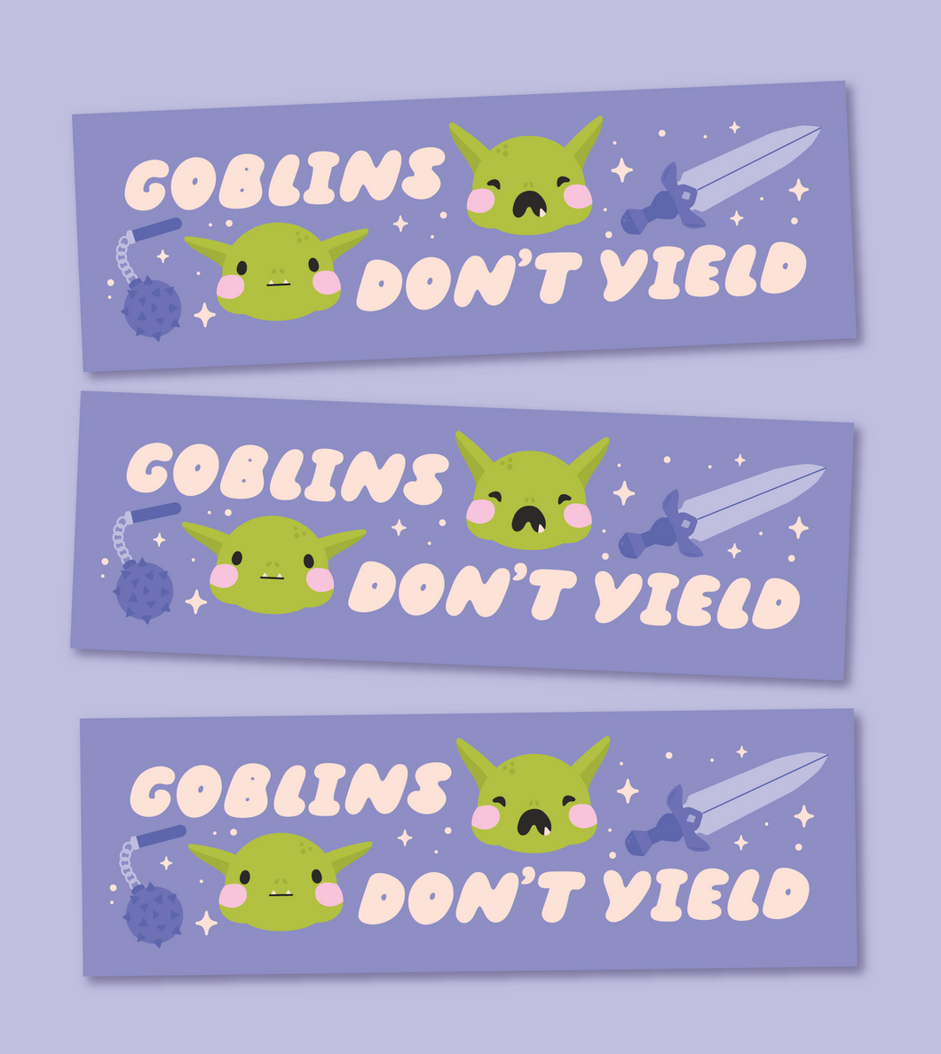 Goblins Don't Yield - Bumper Magnet