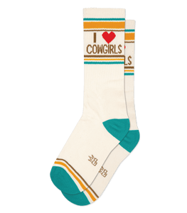 I <3 Cowgirls Crew Socks