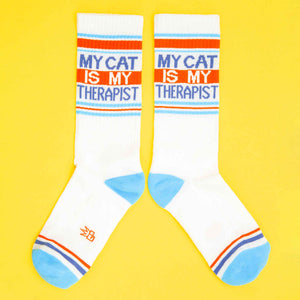 My Cat Is My Therapist Socks