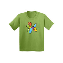 Load image into Gallery viewer, Rainbow Balloon Dog - Kids Tee Shirt