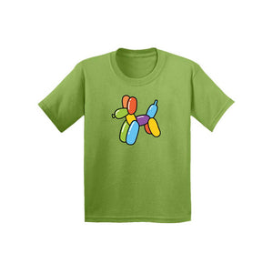 Rainbow Balloon Dog - Kids Tee Shirt