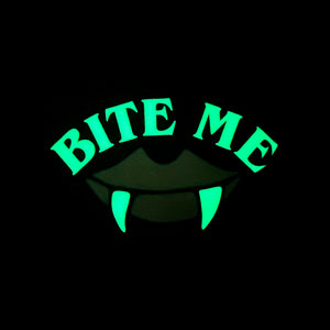 Bite Me Glow In The Dark sticker