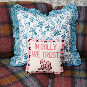 Trust Dolly Needlepoint Pillow