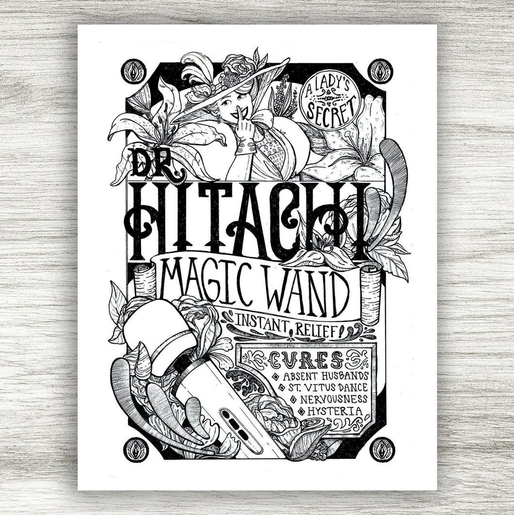 Dr. Hitachi's Magic Wand Print