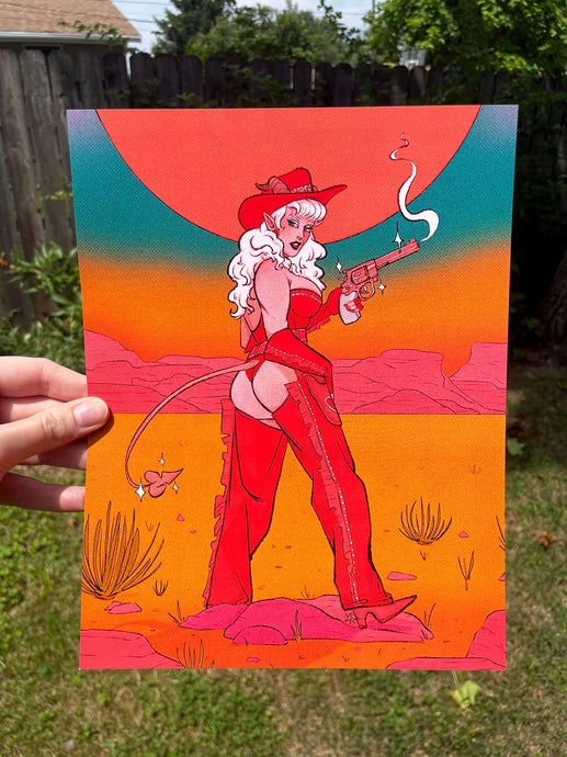 Demon Gunslinger Print