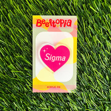 Load image into Gallery viewer, Sigma Acrylic Pin