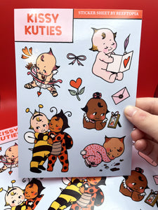 Kissy Kuties - Sticker Sheet