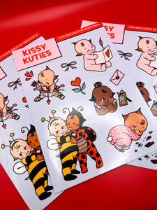 Kissy Kuties - Sticker Sheet