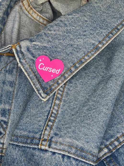 Cursed Acrylic Pin