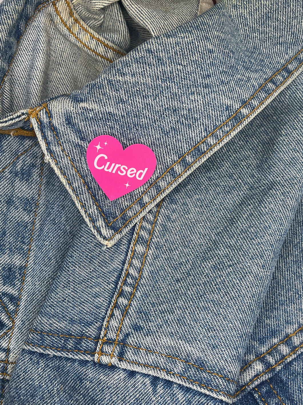 Cursed Acrylic Pin
