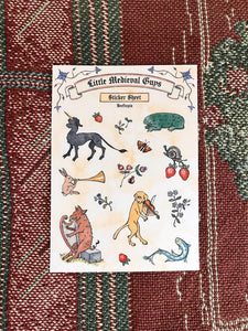 Little Medieval Guys Sticker Sheet