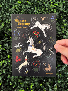 Unicorn Tapestry Sticker Sheet
