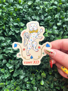 Rawr XD Medieval Lion Sticker