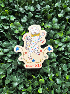 Rawr XD Medieval Lion Sticker