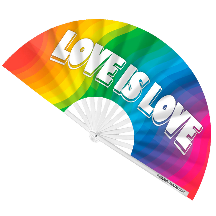 Love is Love Rainbow Fan