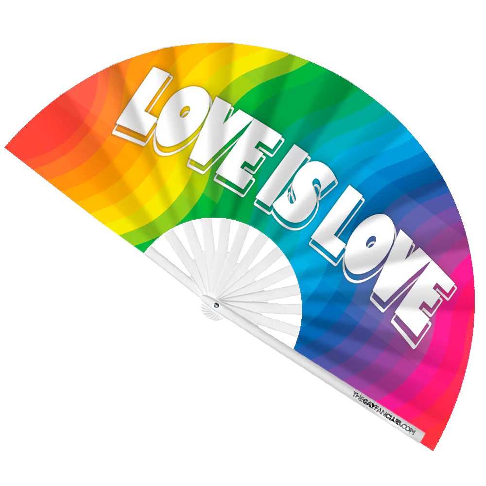 Love is Love Rainbow Fan