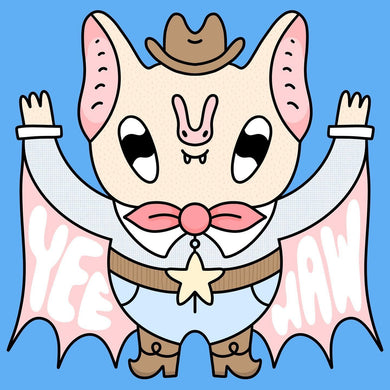 Yeehaw Bat Print