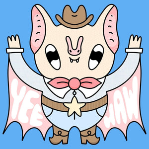 Yeehaw Bat Print