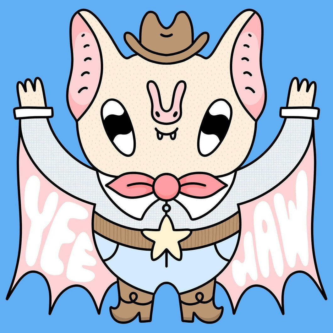 Yeehaw Bat Print
