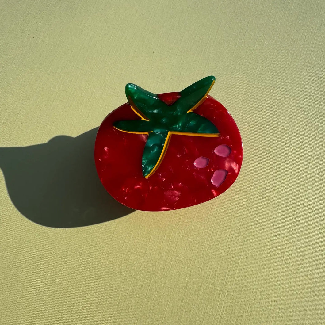 Tiny Tomato Hair Claw