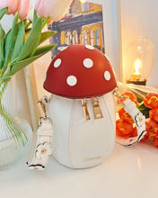 Load image into Gallery viewer, Mushroom Crossbody Purse- Red
