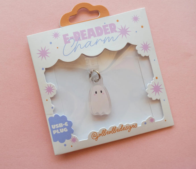 Ghostie E-Reader Charm