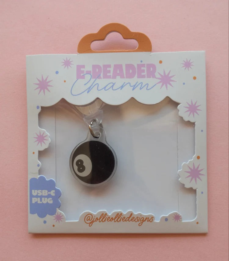 Eight Ball E-Reader Charm – TLGS