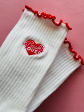 Load image into Gallery viewer, Book Lover Ruffle Socks