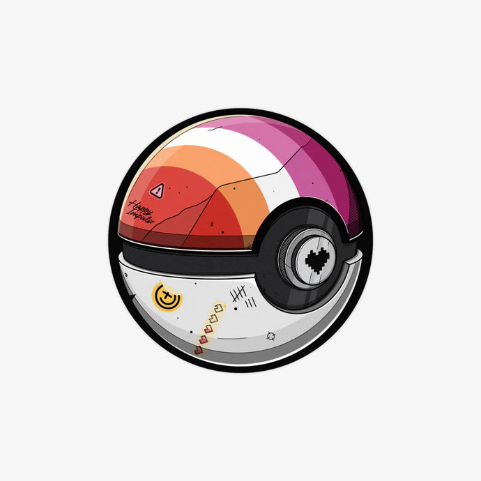 Lesbian Poke Ball Sticker