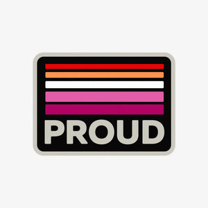 Proud Retro Lesbian Sticker